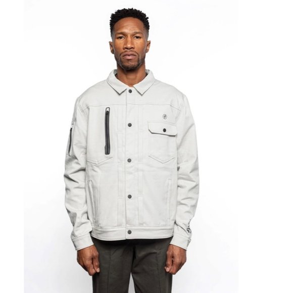 Super 73 Anvil Core Jacket White Chalk Cotton Size Medium NWT